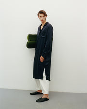 Silk Nightshirt in Navy